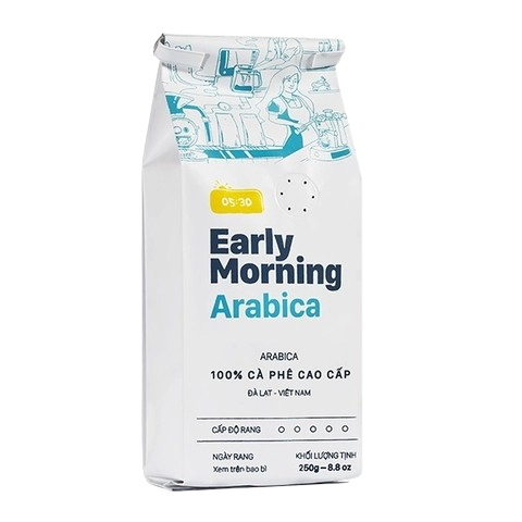 cà phê arabica 250g (xay bột) | early morning arabica coffee