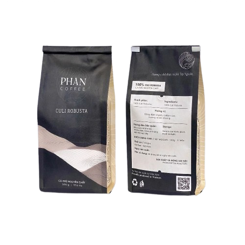 cà phê culi robusta nguyên chất rang mộc đắng đậm mạnh caffein cao gu mạnh mẽ pha phin pha máy